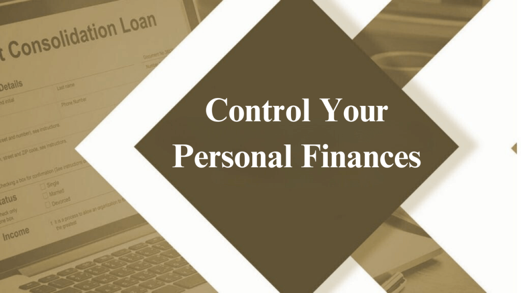 Design for an article about how to control personal finances design